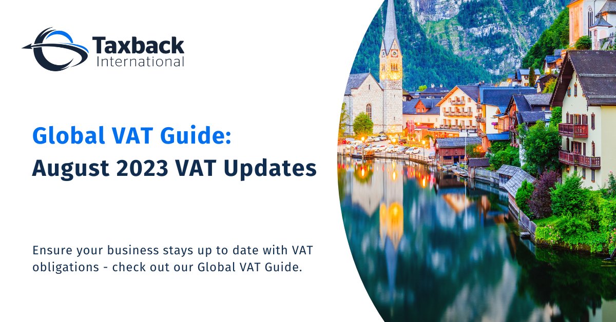 Taxback International (@fintuaglobal) on Twitter photo Like an overview of #VAT news from the past 4 weeks? Our #global VAT guide is available monthly and helps businesses to stay up to date: bit.ly/3smaCQL
Get advice and speak to our VAT experts today on your VAT needs: bit.ly/3ZDc1hM Like an overview of #VAT news from the past 4 weeks? Our #global VAT guide is available monthly and helps businesses to stay up to date: bit.ly/3smaCQL
Get advice and speak to our VAT experts today on your VAT needs: bit.ly/3ZDc1hM