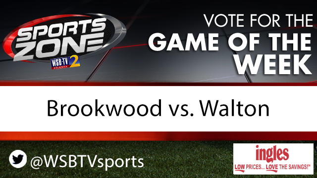 WSB-TV Sports Zone (@wsbtvsports) on Twitter photo High school football week 2!
Should <a href="/WSBTVsports/">WSB-TV Sports Zone</a> cover <a href="/Bronco_Ftball/">Brookwood Football</a> vs. <a href="/WaltonAthletics/">Walton Athletics</a> as the Game of the Week on Aug. 25?
Each RT is 1 vote.
More info here: wsbtv.com/sports/high-sc… High school football week 2!
Should <a href="/WSBTVsports/">WSB-TV Sports Zone</a> cover <a href="/Bronco_Ftball/">Brookwood Football</a> vs. <a href="/WaltonAthletics/">Walton Athletics</a> as the Game of the Week on Aug. 25?
Each RT is 1 vote.
More info here: wsbtv.com/sports/high-sc…