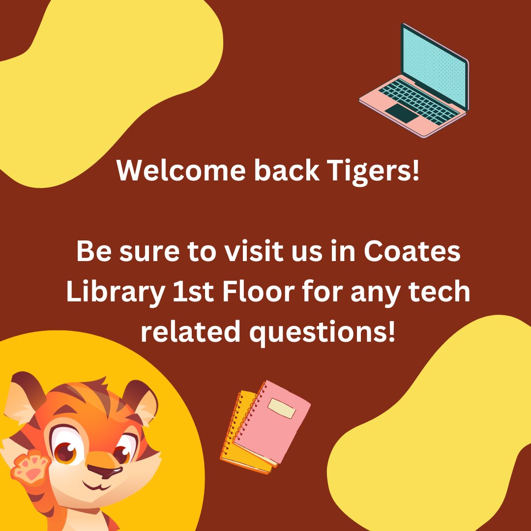 TrinityU_ITS's tweet photo. Happy first week of classes! We will be posting more ITS resources in the coming weeks.
#TrinityITS #TrinityUniversity #TrinityUITS #trinitytigers #TigerPride https://t.co/wMn9YOqQc8
