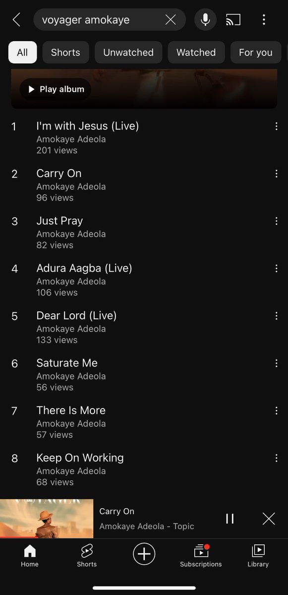 Have you listened to <a href="/AmokayeAdeola/">Amokaye Adeola</a>’s Voyager album today?
If no, here’s you sign to🤗
Start from here: youtu.be/StmUf1Yoeq4

#GospelMusic #Songs #musician #DLconversations