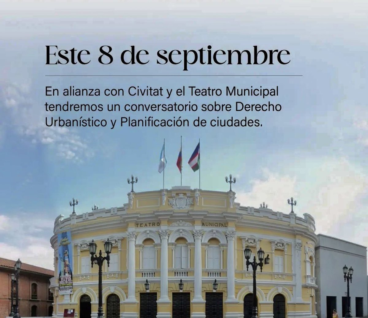 julie_reina's tweet image. Los quiero invitar este 8 de septiembre en el Teatrino del @TmunicipalCali a una conversación necesaria acerca de derecho urbanístico y entorno de ciudades. Asumimos el reto de revitalizar el centro histórico. Invitados TODOS 🎭📈🏛️