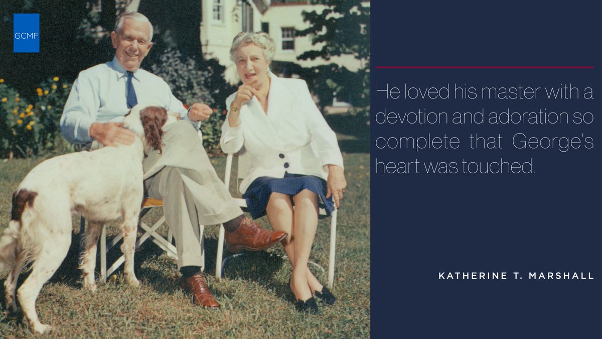 George C. Marshall Foundation (@georgecmarshall) on Twitter photo To celebrate #NationalDogDay this Saturday, the Marshall Foundation is sharing stories of Gen. Marshall's love of dogs all week long. Here he is with his wife, Katherine, and his grandson's Llewellin setter, Bones, at Dodona Manor <a href="/gcmarshall_org/">George C. Marshall International Center</a> To celebrate #NationalDogDay this Saturday, the Marshall Foundation is sharing stories of Gen. Marshall's love of dogs all week long. Here he is with his wife, Katherine, and his grandson's Llewellin setter, Bones, at Dodona Manor <a href="/gcmarshall_org/">George C. Marshall International Center</a>