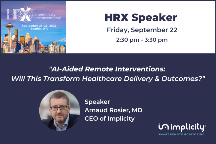 📢 Join us at #HRX2023 to delve into "AI-aided Remote Interventions – Will this Transform Healthcare Delivery &amp; Outcomes?" <a href="/ArnaudRosierMD/">Arnaud Rosier MD</a> joins the panel to shed light on this topic &amp; its imminent impact on healthcare. #EPeeps #AIMedtech bit.ly/3P4h0F5