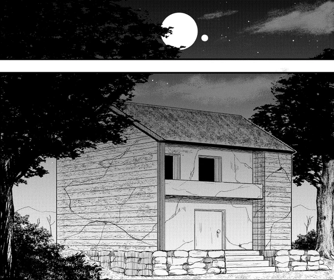 いい感じに夜の感じが出せた! 