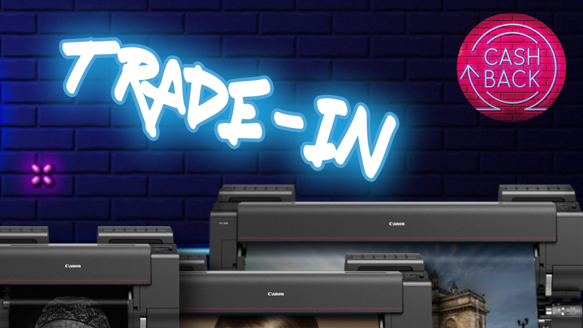 Mit unserer Trade-In-Aktion für bestimmte Großformat-Altsysteme kannst du bis zum 30.9.2023 bares Geld sparen – und das jetzt auch noch in Kombination mit unserer bekannten und etablierten Cashback-Aktion. Was ist besser als sparen? – Doppelt sparen!

canon.sm/3OsVOHp