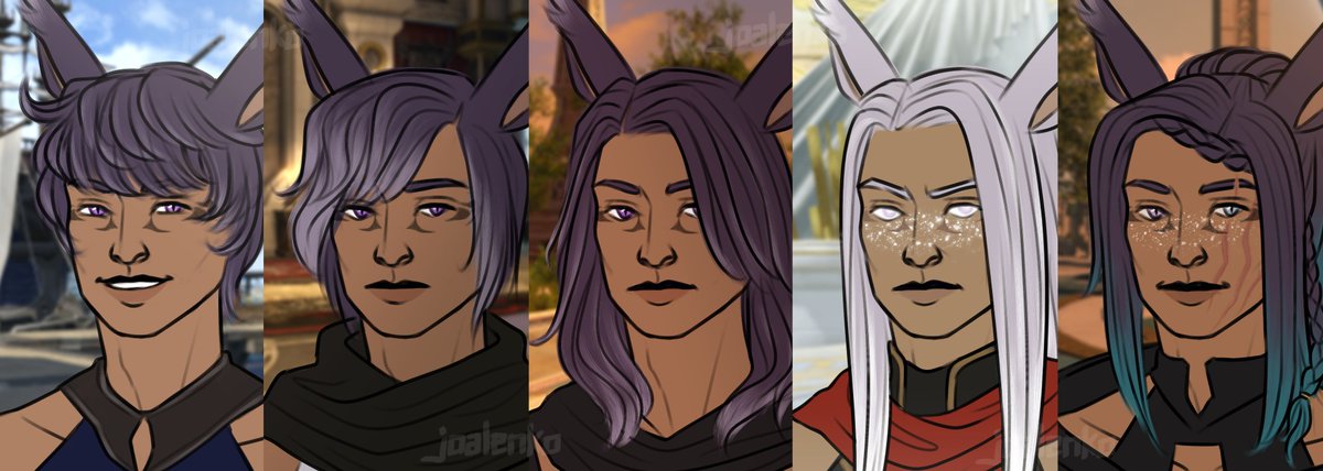 joalenko's tweet photo. in my #wol headcanon, there's about 7 years in between ARR to EW, and J'az has changed so much over the years, it's been really fun to figure out how 🐱 (from 2022)
—
#ffxiv #ff14 #miqote #endwalker #ffxivart https://t.co/krbQFI1l1C