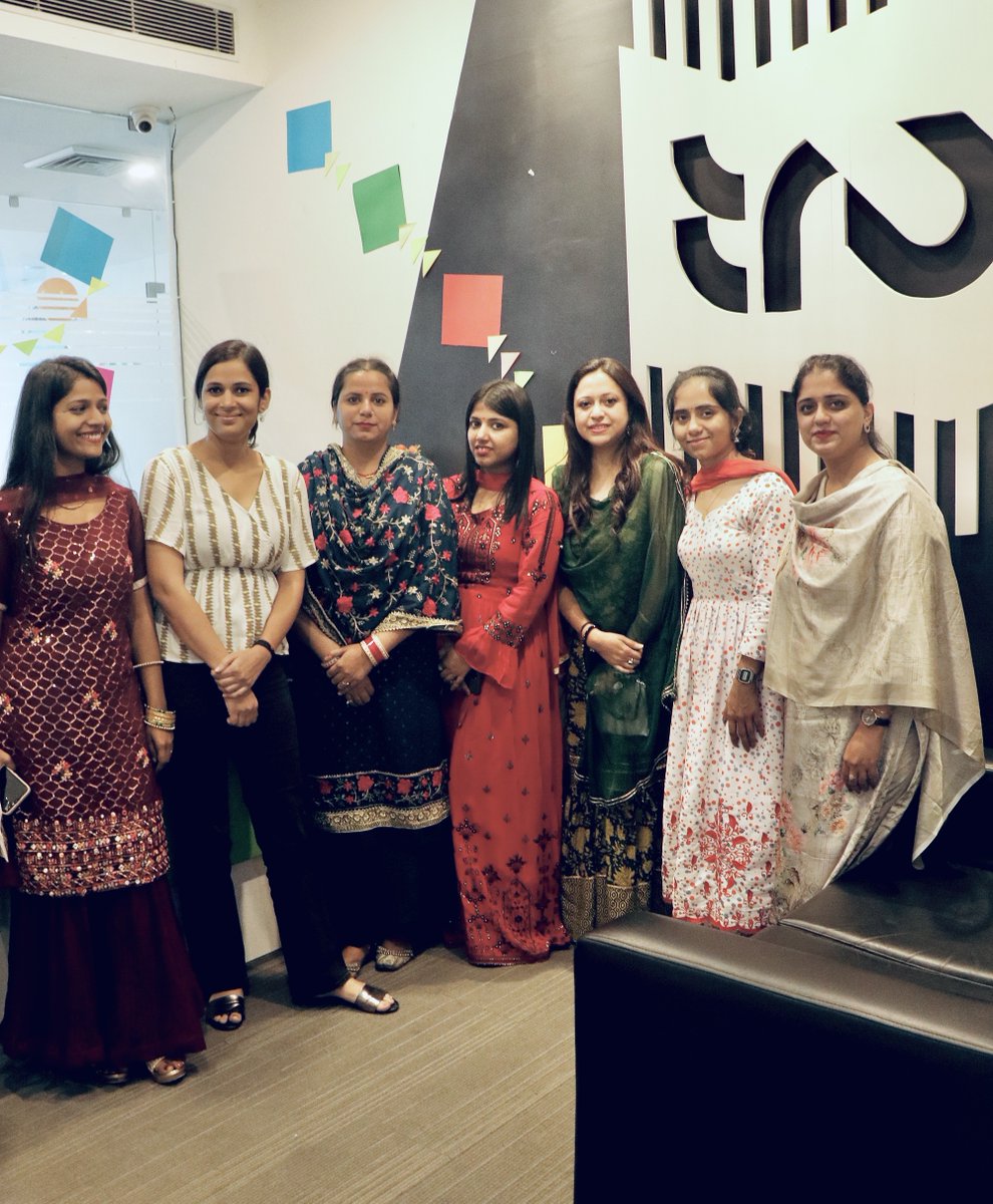 MysenseTech's tweet photo. Embracing #Teej's spirit!✨ Amid vibrant dances & festive fervor, we celebrated joyfully. Let memories fill the air as we cherish blessings & happiness this occasion brings.🔥✨ #HappyTeej
.
#Mysense #MysenseTechnologies #India #Dance #OfficeCelebration #Hinduism #Mahadev🙏 #Teej https://t.co/V8Na3Bwsne