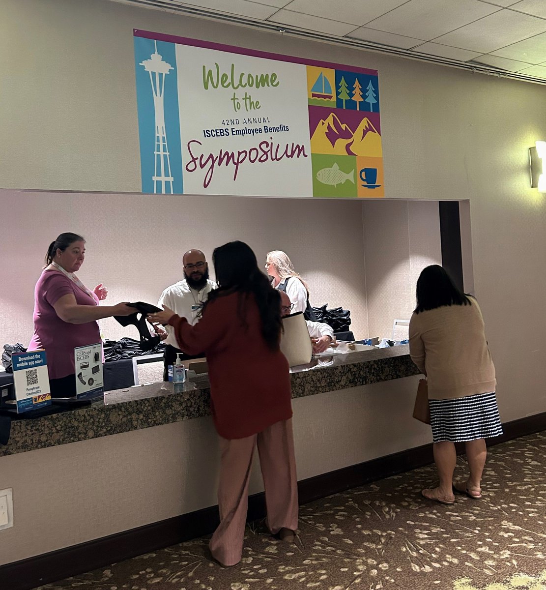 ISCEBS's tweet photo. #23Symp is underway in #Seattle. We often describe the Symposium as our family reunion because year after year, it's exciting to reconnect and see our friends again! #networking #CEBSGoals #CEBSComplianceAlliance https://t.co/sQ3CTPSHFu