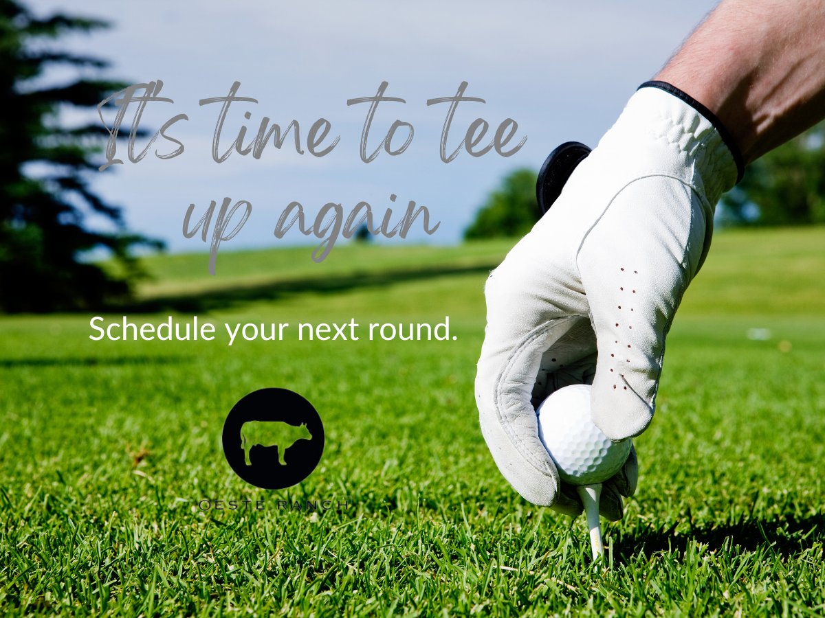 GolfOeste's tweet photo. Thinking of a fun thing to do this week? Tee it up here at Oeste Ranch! Book today and see the beauty for yourself!  Book Now! ➡️https://t.co/qowMoEJ976 https://t.co/INozshlHvS