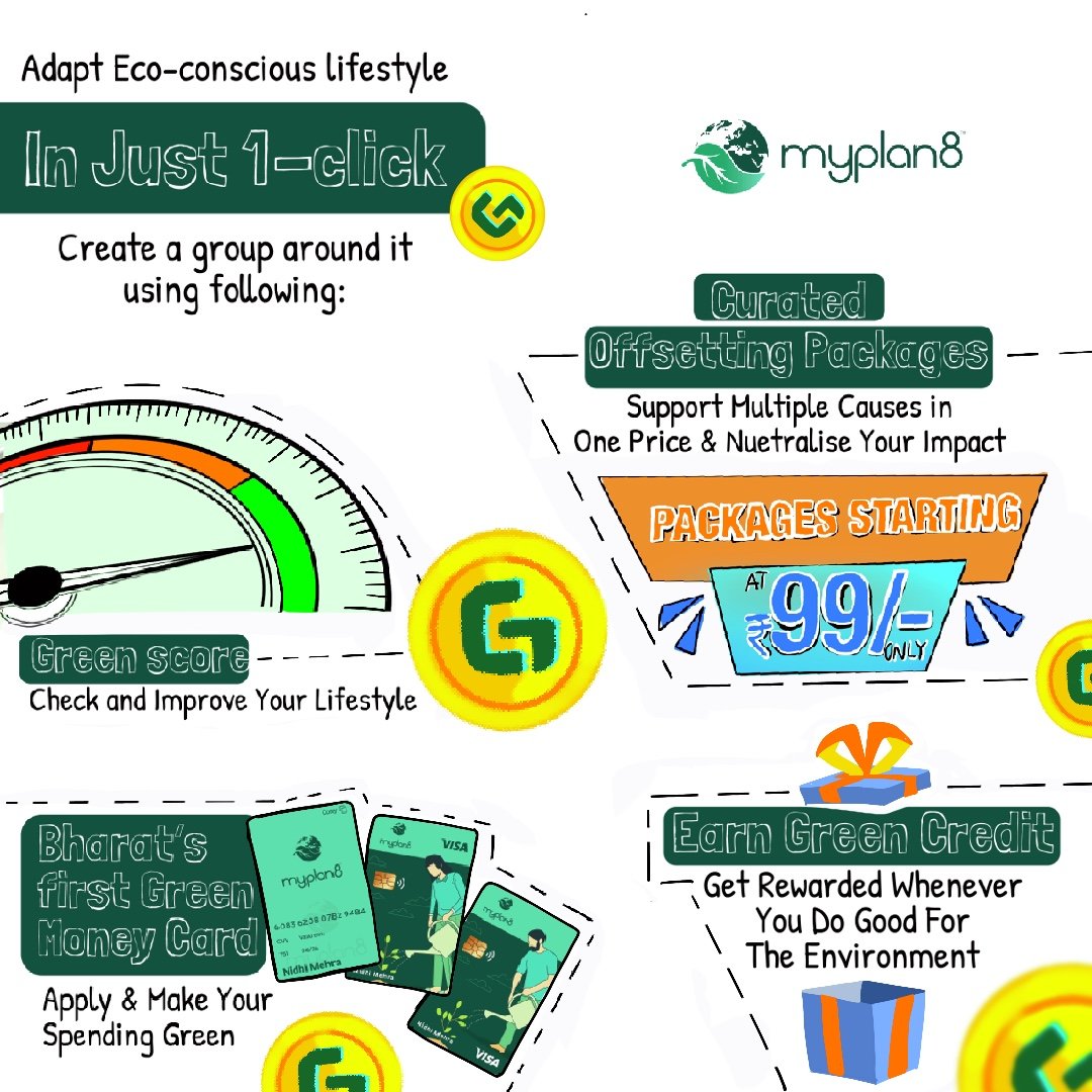myplan8_earth's tweet image. Embrace an Eco-conscious Lifestyle with Just 1 Click!

🌎🌟 #EcoConsciousLiving #GreenScore #GreenMoneyCard #SustainableChoices