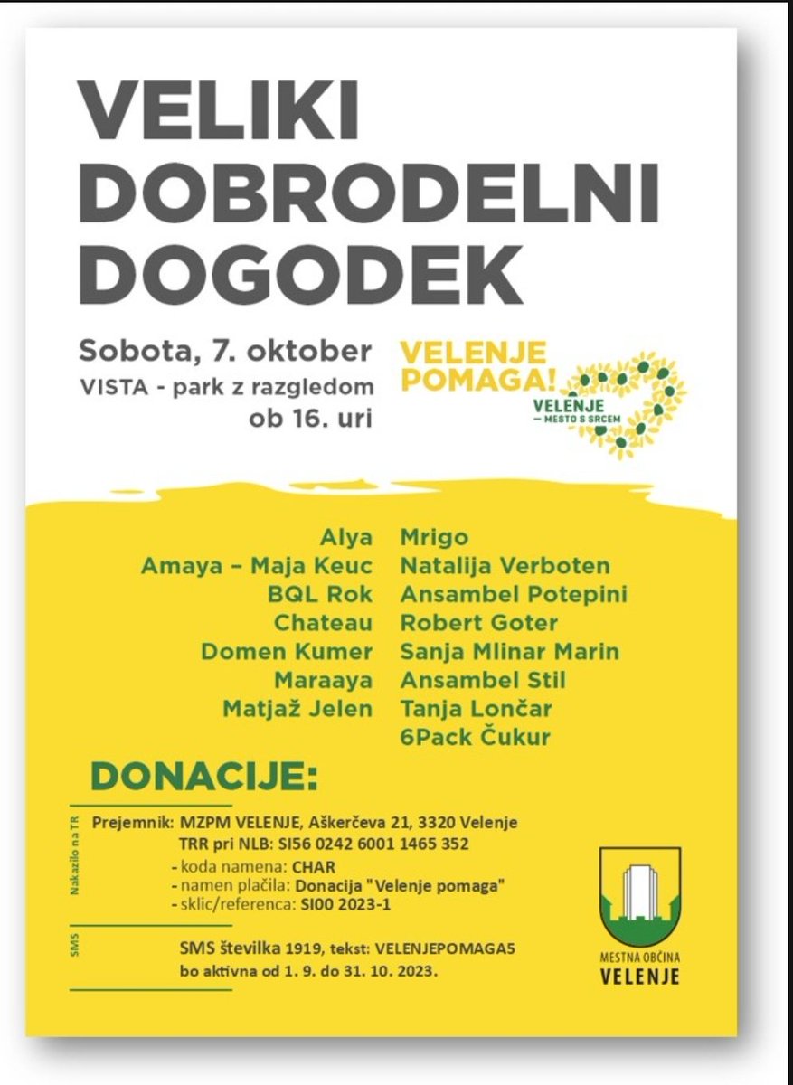 MO_Velenje's tweet photo. 🍀 𝗩𝗘𝗟𝗜𝗞𝗜 𝗗𝗢𝗕𝗥𝗢𝗗𝗘𝗟𝗡𝗜 𝗗𝗢𝗚𝗢𝗗𝗘𝗞🍀
🌻𝗩𝗘𝗟𝗘𝗡𝗝𝗘 𝗣𝗢𝗠𝗔𝗚𝗔❗️
#𝘃𝗲𝗹𝗲𝗻𝗷𝗲𝗽𝗼𝗺𝗮𝗴𝗮5 #𝗺𝗲𝘀𝘁𝗼𝘀𝘀𝗿𝗰𝗲𝗺 https://t.co/tjb8iv9Usl