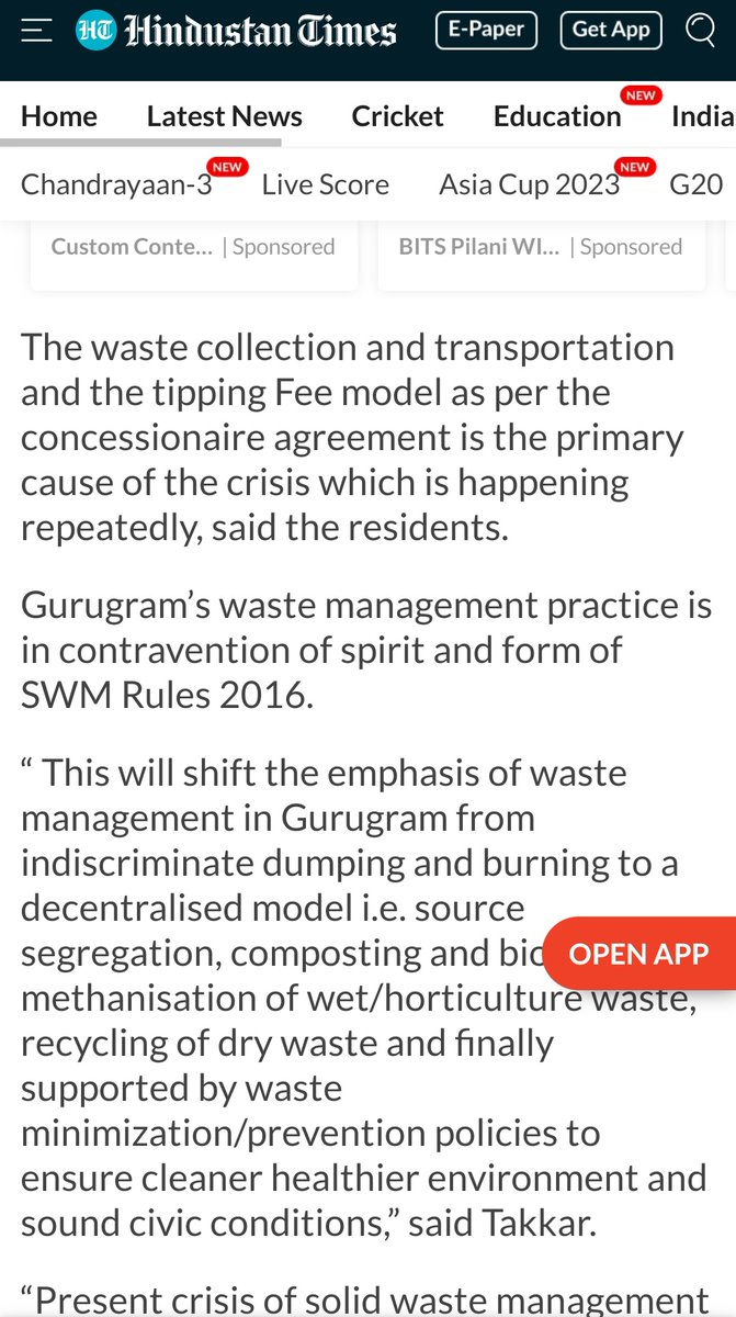 cleanAirBharat's tweet photo. @mlkhattar
@Rao_InderjitS
@drkamalguptabjp
@Dchautala
@ulbharyana
@DC_Gurugram

Citizens urge Govt.of Haryana &amp; @MunCorpGurugram
in particular,to urgently terminate or amend the solid waste concessionaire agreement in #strictcompliance with #SWMRULES2016

https://t.co/v1FZsiqOHH https://t.co/NP7nYXPdz1