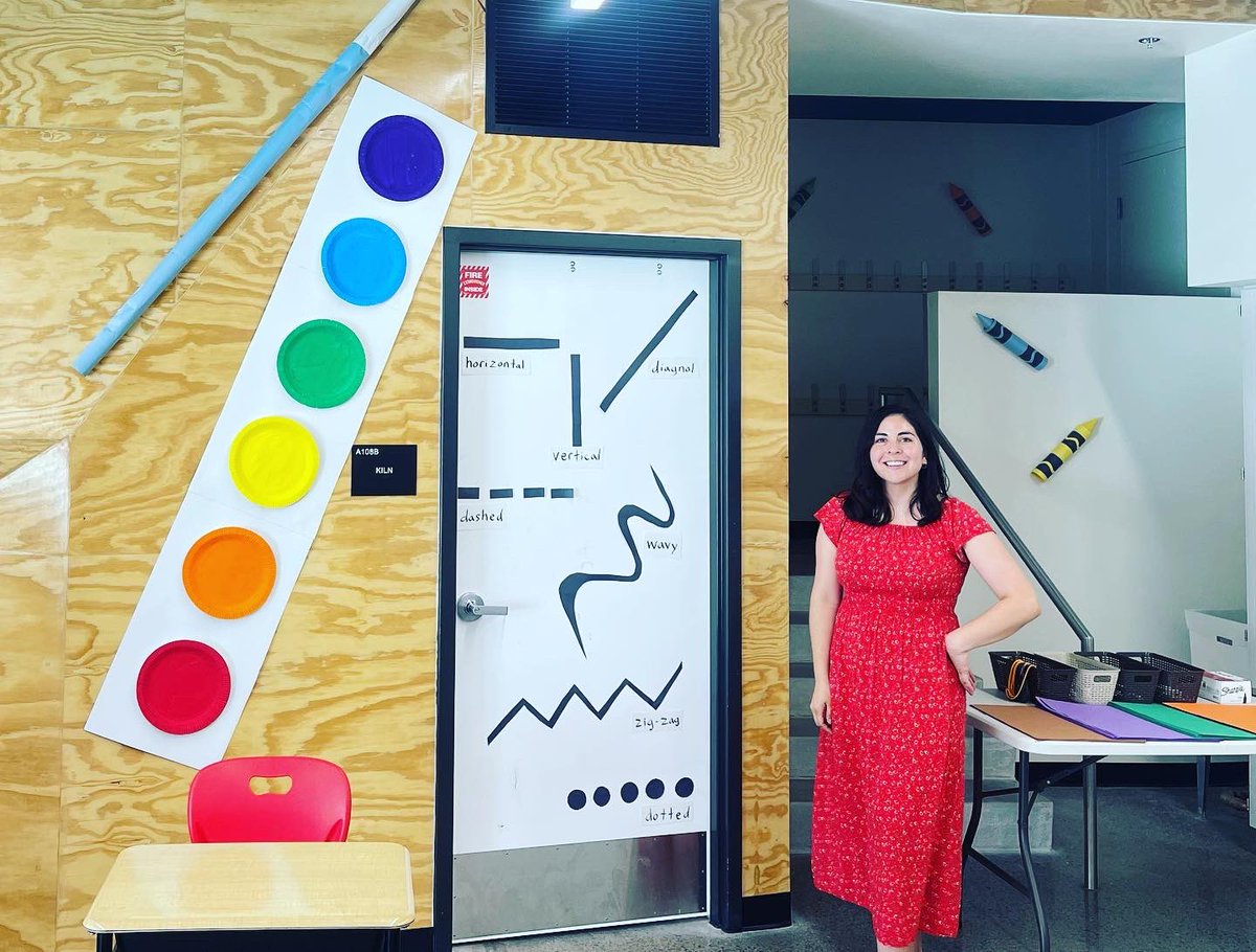 LavalandProud's tweet photo. We are loving what Ms. Trujillo has done with her Art classroom! So creative and fun! Thank you for providing our scholars with an opportunity to learn while creating! #lavalandscholars #lavalandproud #WeLavaYou #apsfinearts https://t.co/cTDVh8Q4cN