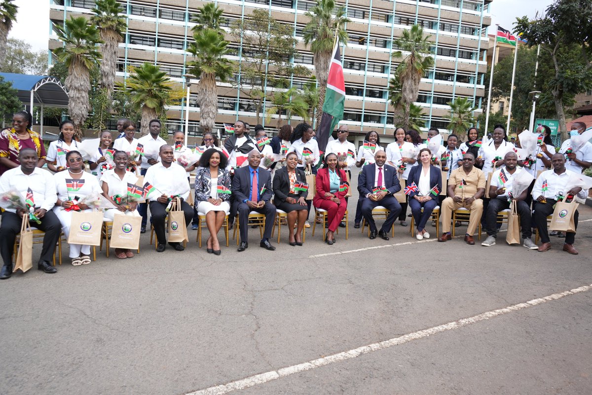 Today I witnessed the flagging-off of the 2ndCohort of Kenyan Nurses to the UK under the Bilateral Agreement between Kenya and the UK. I took the opportunity to congratulate the nurses as they embark on this illustrious journey in their careers.