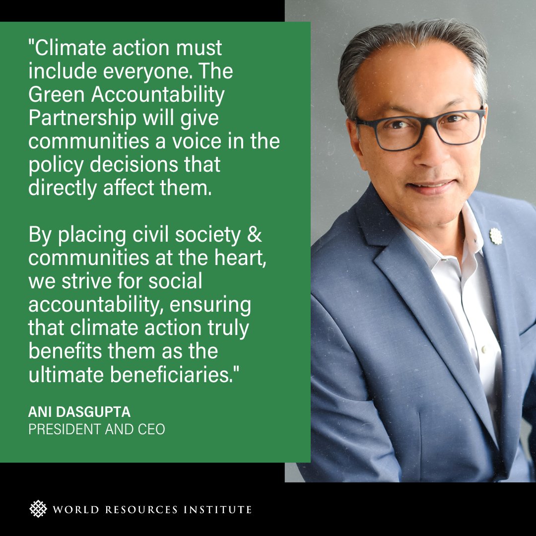 As part of <a href="/WRIEquity/">WRI Equity</a> partnership w/ <a href="/GPSA_org/">Global Partnership for Social Accountability</a>, we will support #civilsociety and vulnerable communities to influence #climatepolicy for #greenaccountability outcomes w/ <a href="/HuairouConnect/">Huairou Commission</a> &amp; <a href="/SouthSouthNorth/">SouthSouthNorth</a> | <a href="/WBG_Inclusion/">World Bank Social Development</a>