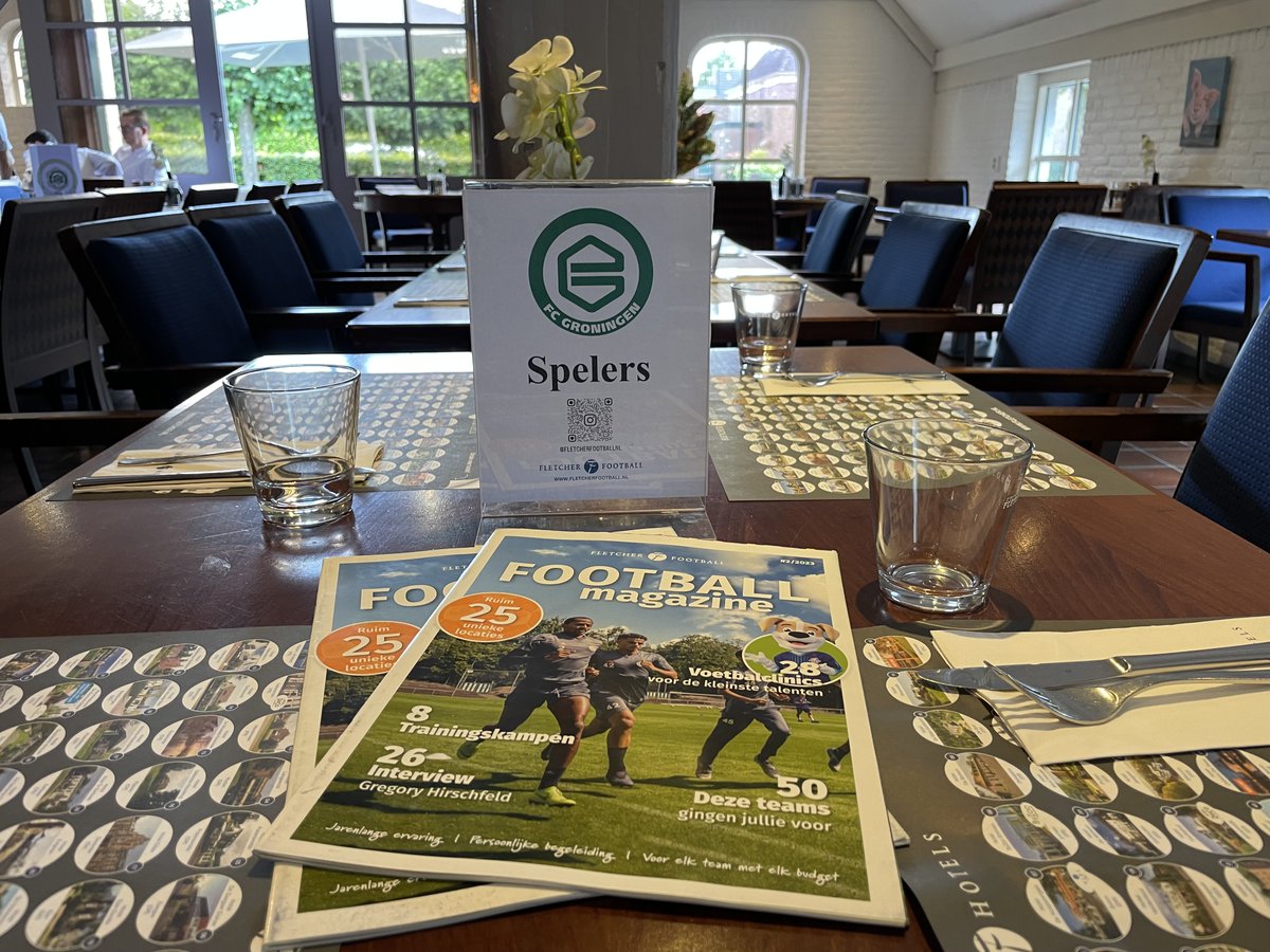 FletcherFootbal's tweet photo. Vandaag is @fcgroningen te gast bij 𝐅𝐥𝐞𝐭𝐜𝐡𝐞𝐫 𝐇𝐨𝐞𝐯𝐞𝐥𝐚𝐤𝐞𝐧 voor een sportmaaltijd ter voorbereiding op de wedstrijd tegen Jong FC Utrecht.
Wij wensen het team veel succes 💪
#klepperman #hoevelaken #fcgroningen #groningen #JUTGRO #trotsvanhetnoorden https://t.co/4BDW1Rmtgm