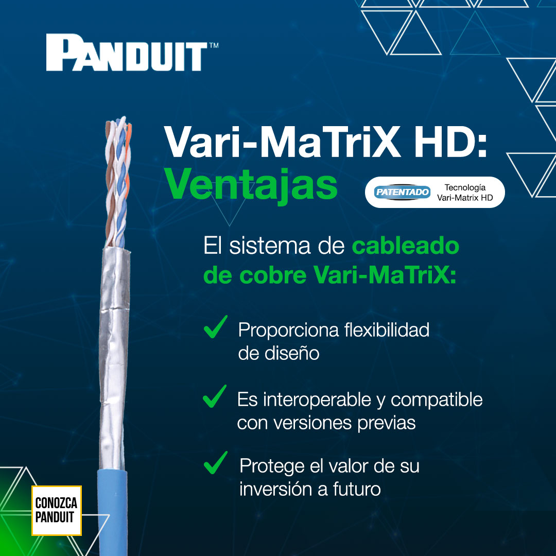 PanduitLATAM's tweet photo. Una manera de darle valor a una inversión es conseguir un producto compatible con versiones previas, pero también preparado para desafíos a futuro. Por supuesto, Vari-MaTriX HD hace eso por su infraestructura. https://t.co/hOkPYg7Kg4 #VariMatrixHD  #ConozcaPanduit https://t.co/MogEWC43Wf