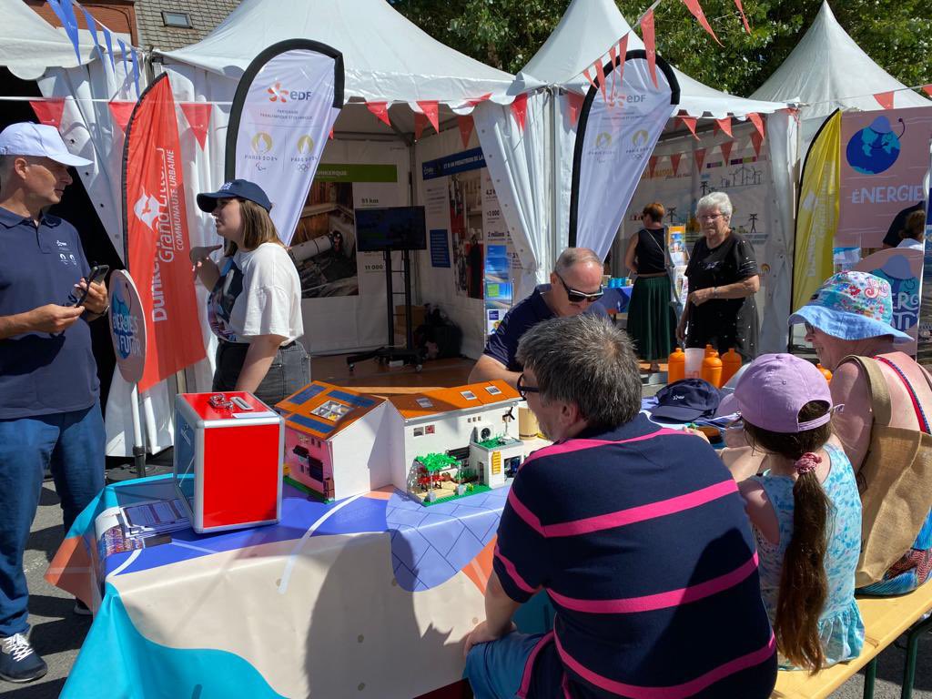 #Endirect du Village du futur organisé par la Halle aux sucres <a href="/Dunkerque/">Ville de Dunkerque</a>. Nous vous attendons nombreux pour parler production d'électricité #BasCarbone &amp; projet EPR2, regarder des films en VR et gagner des 🎁... De 14h à 19h, jusqu'au 23/08, place Jérome Rubben à <a href="/braydunesfr/">Bray-Dunes</a>.