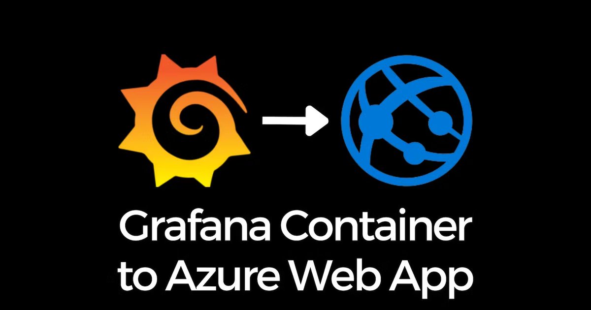 rishabincloud's tweet image. New blog post:
𝗗𝗲𝗽𝗹𝗼𝘆𝗶𝗻𝗴 𝗚𝗿𝗮𝗳𝗮𝗻𝗮 𝘁𝗼 𝗔𝘇𝘂𝗿𝗲’𝘀 𝗪𝗲𝗯 𝗔𝗽𝗽𝘀 𝗳𝗼𝗿 𝗖𝗼𝗻𝘁𝗮𝗶𝗻𝗲𝗿𝘀

I also used Azure Storage for the persistence storage for Grafana database, check out the blog post.

blog.rishabkumar.com/grafana-on-azu…