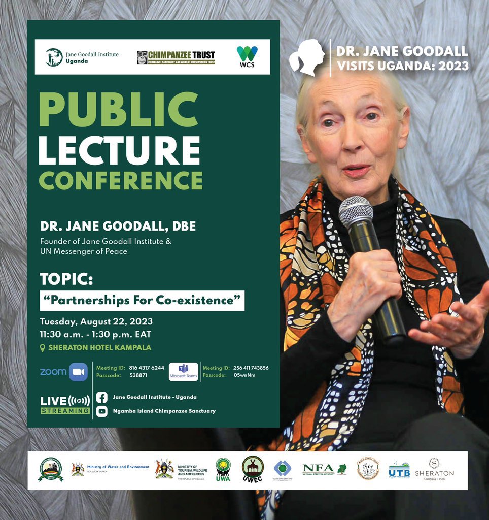In light of this year’s theme “Partnership for wildlife Conservation”

@JaneGoodallInst is here purposely for that. 
With the ever changing landscape, man’s gotta peacefully coexist with nature. 

HOW? 

Find out tomorrow !
#OlivielConserves 
#NBSUpdates