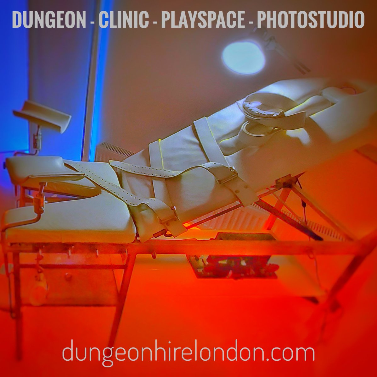 hourly/daily Dungeon Rental in NW London. spotlessly clean #BDSM #dungeon / #fetishclinic, with hotel style bathroom. hire our exclusive dungeon/clinic for your private play sessions, or photo and video shooting! dungeonhirelondon.com for more info. #dungeonhire #dungeonrental