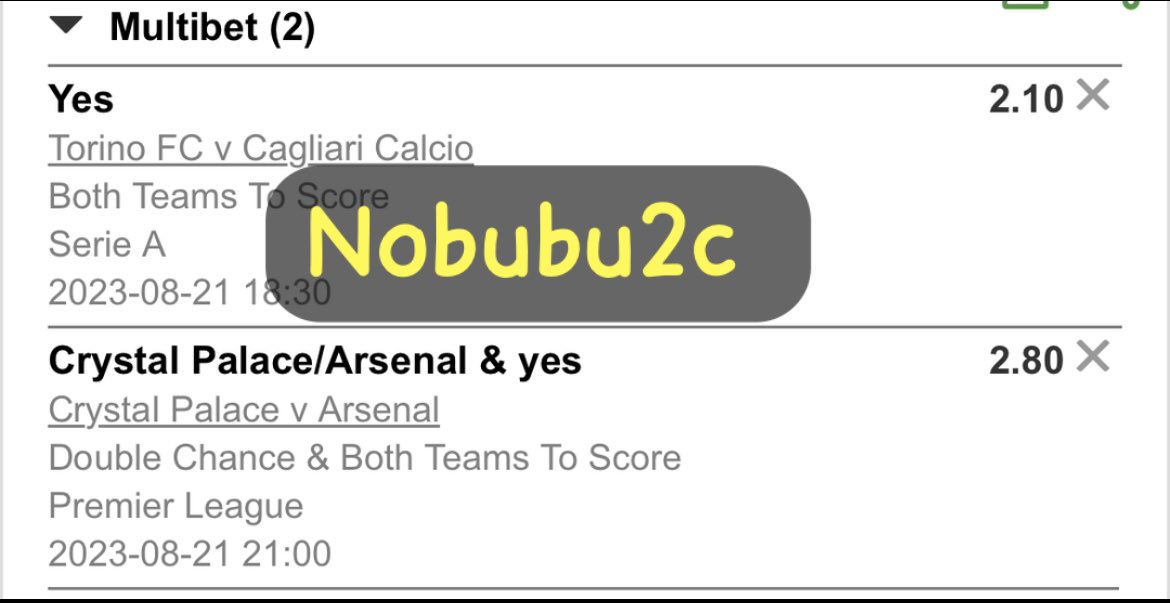 Nobuhle2C's tweet image. U1845AA89 #6odds , U1845AB5D #5odds #betwaycodes #lowodds.