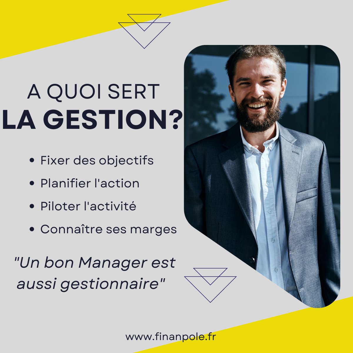 finanpole's tweet photo. A quoi sert la #gestion, pour un #manager? https://t.co/uS91efTfKZ