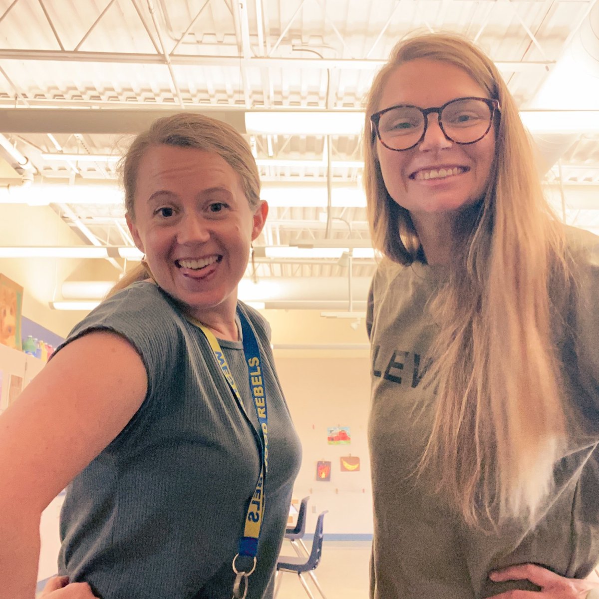 The art department has grown a little bigger this year!! 
Welcome to Ms. Kolbo who will take over elementary art and I (Mrs. Weece) will focus on 7-12th. This will be a great opportunity to expand our program here at Westwood! Come say hi to Ms. Kolbo tonight!