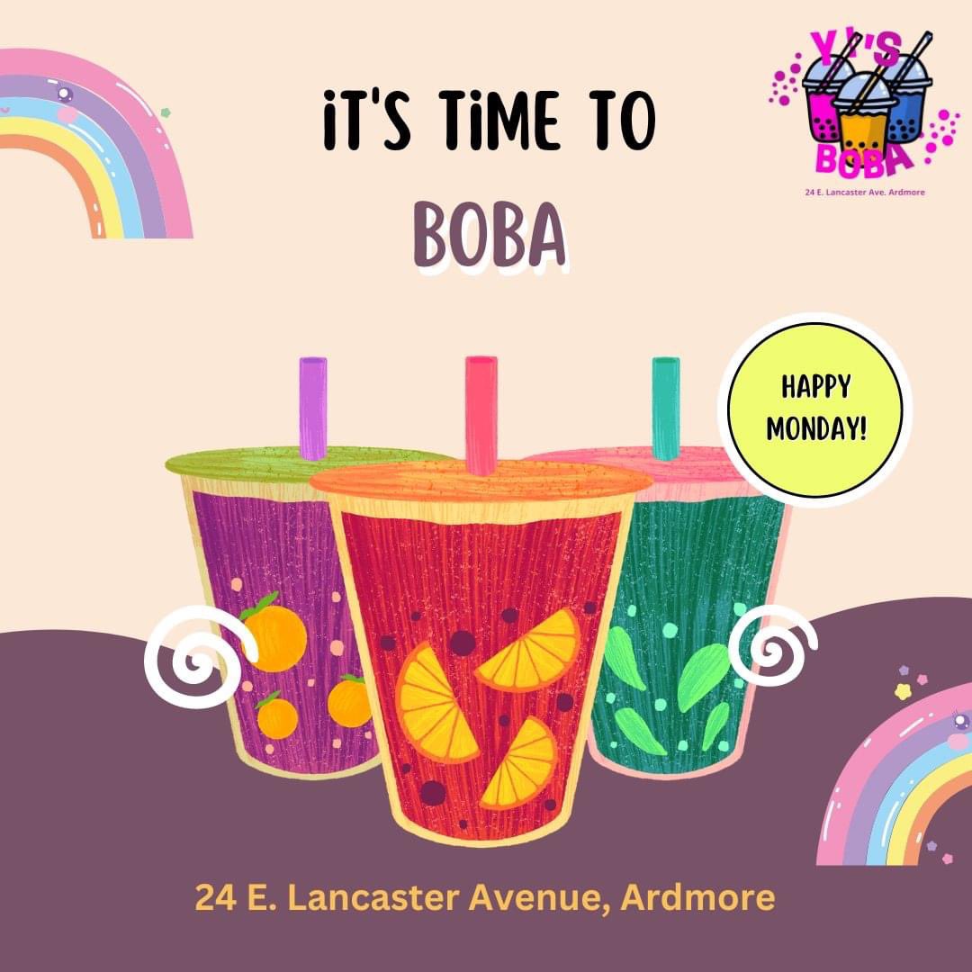 yi_boba's tweet photo. 🌞☀️ Hot Monday Alert! ☀️🌞
Beat the heat today with a refreshing burst of flavor from Yi's Boba! 🥤🍹 Our delectable Bubble Tea is here to rescue you from the scorching sun. 😎🍧

 #YisBoba #BubbleTeaMagic #BeatTheHeat #ardmorepa #villanovauniversity https://t.co/bJTrM1E0f9