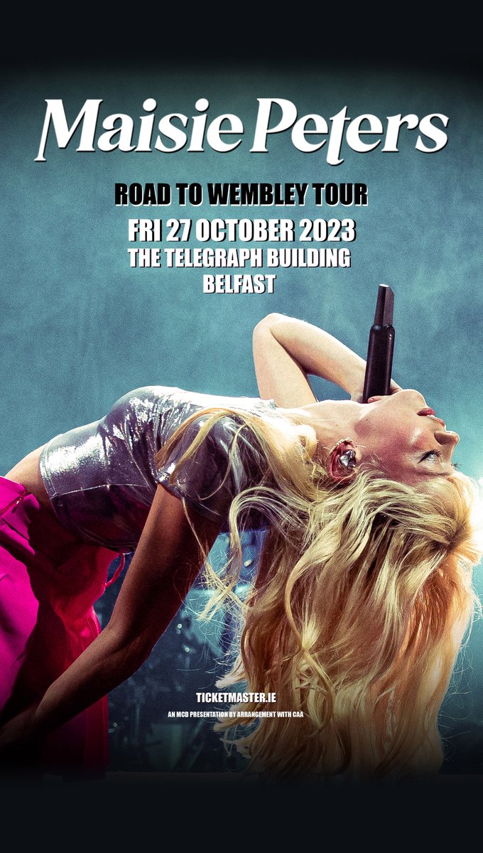 LimelightNI's tweet photo. 𝗝𝗨𝗦𝗧 𝗔𝗡𝗡𝗢𝗨𝗡𝗖𝗘𝗗/𝗪𝗜𝗡 𝗧𝗜𝗖𝗞𝗘𝗧𝗦❤️‍🔥 Rising Pop star @maisiehpeters at The Telegraph Building, Belfast on Friday 27th October!

For a chance to win: 𝗥𝗘𝗧𝗪𝗘𝗘𝗧 &amp; 𝗧𝗔𝗚 🔄

Multiple entries accepted - terms &amp; conditions apply.

🎫Tickets on sale Fri at 10am. https://t.co/dzwl3NcJRC