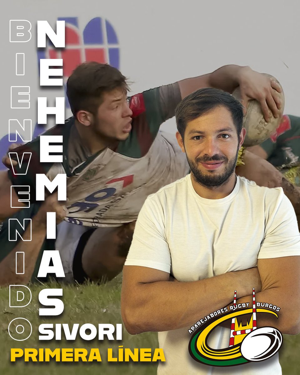 RugbyAparejos's tweet photo. 🔥 INCORPORACIÓN - Nehemias Sivori

Rematamos la melé con la incorporación de "Nemo" al equipo. 
27 años, 1'83m y 110kg.

➡️ Viene de Unión Rugby Almería 
🏉 Primera línea 

¡Bienvenido! 

💛🖤💛
#Lateconnosotros https://t.co/PIkZd9ByTi