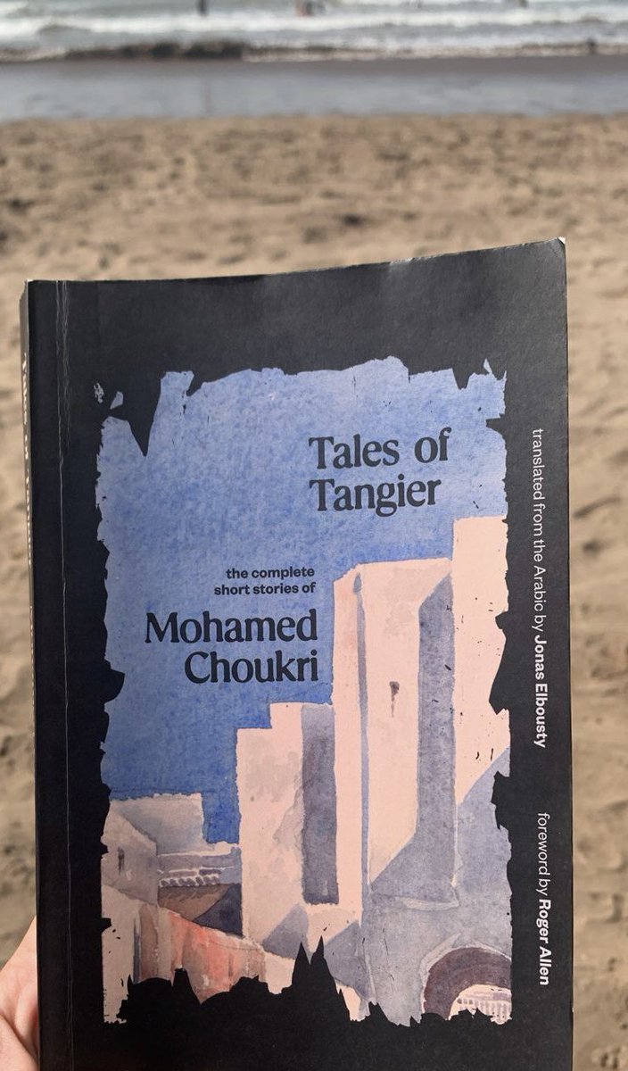 JElbousty's tweet photo. One of my best friends shared these pictures of Tales of Tangier!
@yalebooks #talesoftangier #tangier #beach #readinginthebeach #shortstories #fiction #morocco #choukri #reading https://t.co/EJI4a1CKEy
