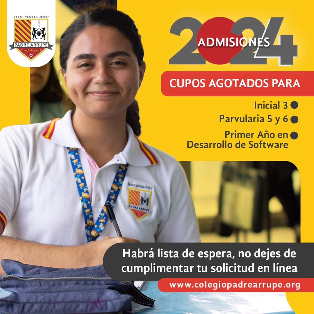 glendi_rivera's tweet photo. ¡Los cupos se están agotando! ⚠️No esperes más e ingresa hoy a https://t.co/kWi0AeO5b2 descarga el prospecto y llena tu requisición para iniciar tu proceso de admisión 2024. 🤩
#SomosArrupe #Admisiones2024 https://t.co/R4w4VgXJ2G