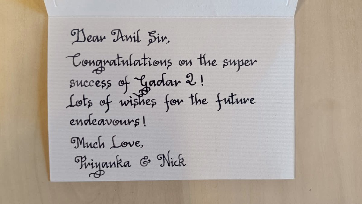 Anilsharma_dir's tweet photo. Thx @priyankachopra and @nickjonas for your warm wishes ... it really touched my heart #Gadar2 πβ€οΈ https://t.co/juPlHjc5TR