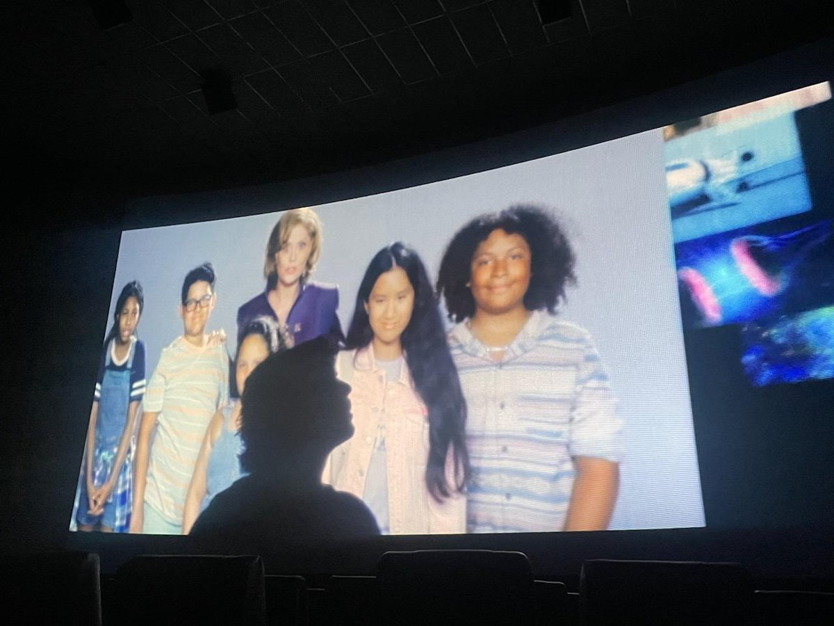 GreyZorbis's tweet photo. @Bluebeetlenews @Bluebeetlenews my son, Greysen Conley, had a featured scene. He is the one standing on the far right. This movie was great!! We loved it!!💙 https://t.co/tUQs0DR0S2