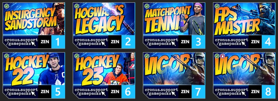 Part 6 of 6: It's been a while since we posted to social media, so here's 48 new &amp; updated Cronus Zen GamePacks to make up for it 😄

Here are the new GamePacks: 48 of 48
