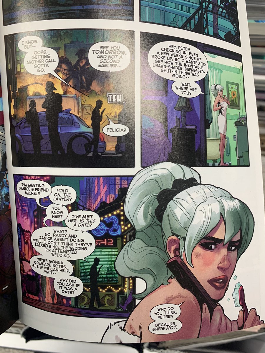 // Felicia gonna be a jealous ex even though she dumped him. This is so bad.