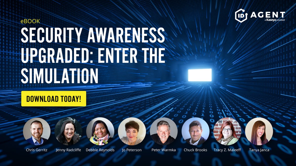 ID_Agent's tweet photo. 🚨 Fresh off the digital presses! 🚨
Download our new eBook as some of the smartest people in cybersecurity share the keys to successful cybersecurity training! ▶️ https://t.co/o8thpEDCjj
#PhishingPrevention #PhishingSimulation #SecuityAwarenessTraining #EnterTheSimulation https://t.co/LkdwArazQF