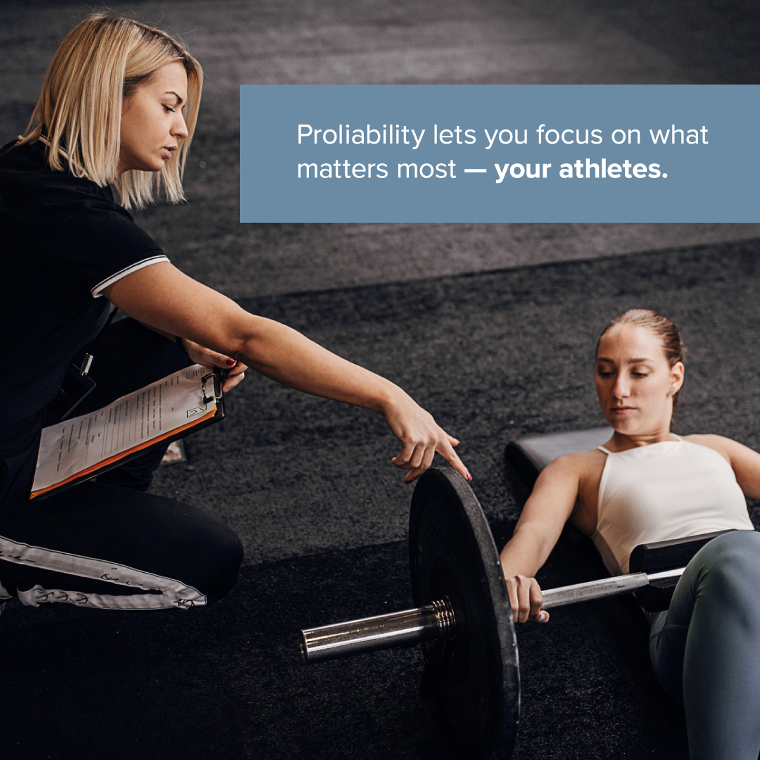 proliability's tweet image. People of all ages and occupations are trying to improve their overall health. That’s why a strength and conditioning coach’s job is so important. While you’re busy improving your lifestyle, let Proliability protect your career. @nata1950 #WellnessMonth #Proliability