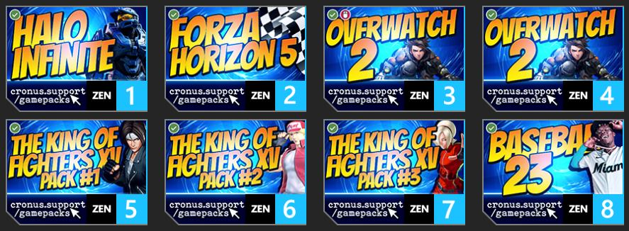 Part 4 of 6: It's been a while since we posted to social media, so here's 48 new &amp; updated Cronus Zen GamePacks to make up for it 😄 

Here are the new GamePacks: 32 of 48
