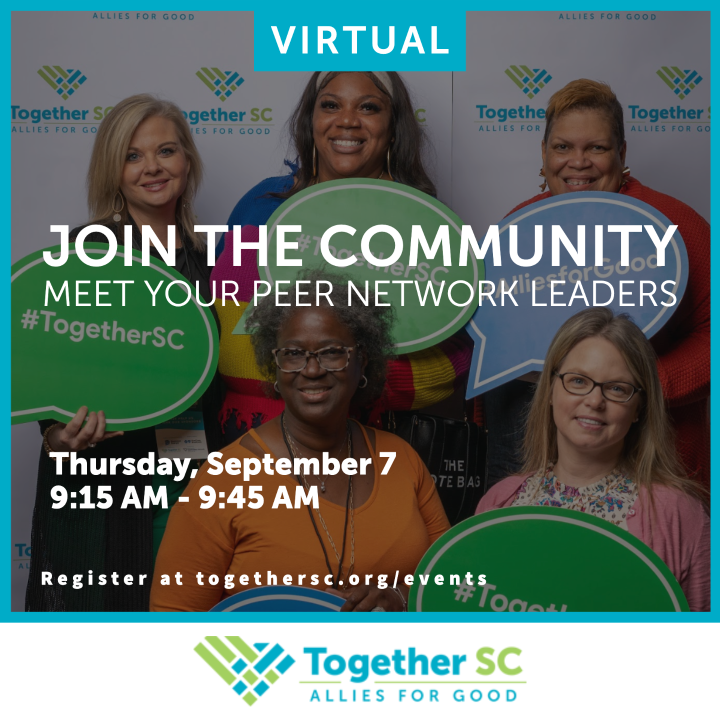 TogetherSC's tweet photo. 📆 Register for these upcoming learning and networking opportunities from Together SC! 

Register now at https://t.co/B31f6yxVn8

#learningtogether #alliesforgood #scnonprofit #togethersc https://t.co/0kdTQHIE89