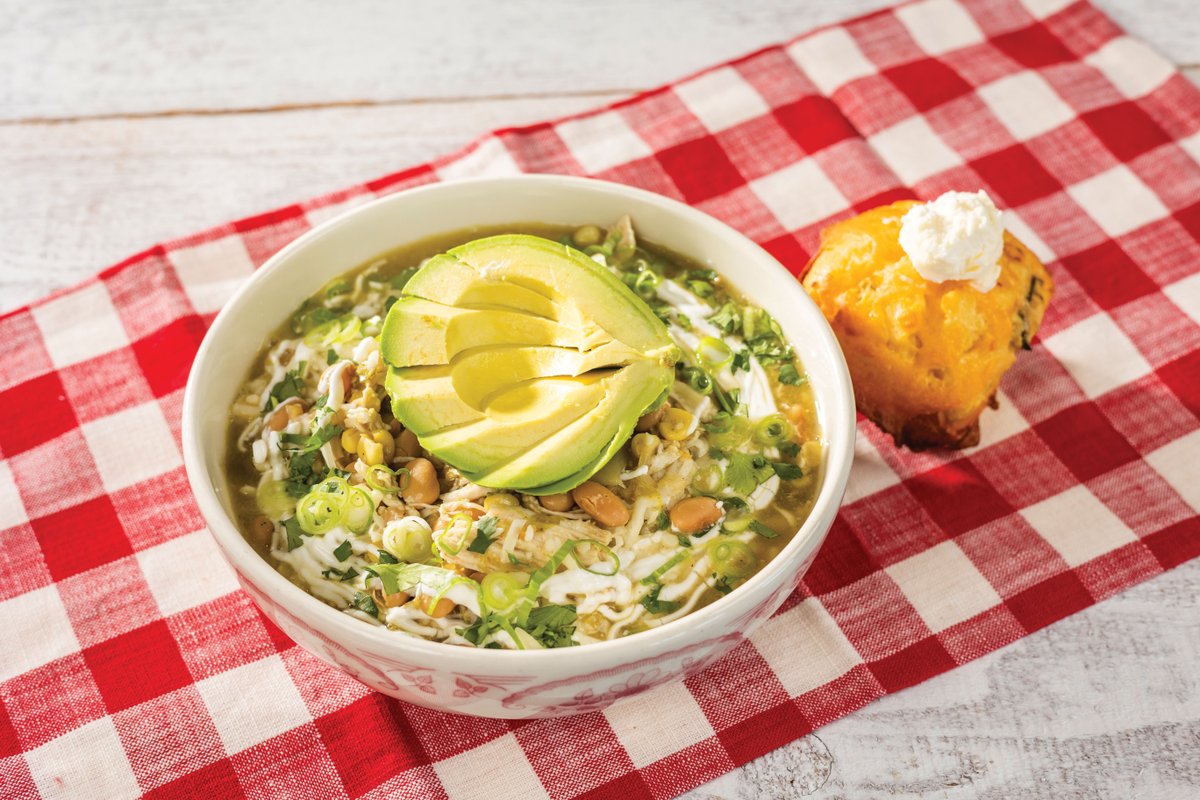 Only item on our to-do list today: eat Green Chicken Chili ✅