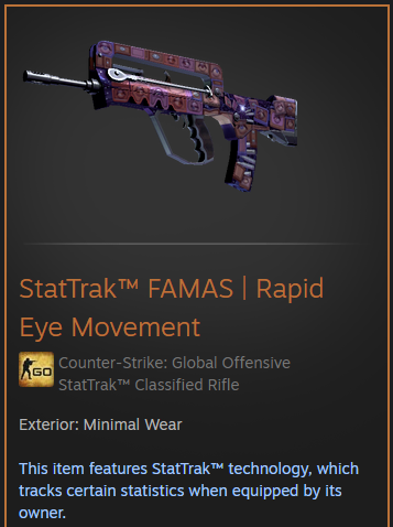 xcncsgo's tweet photo. $10.00 GIVEAWAY!

★ ST™ FAMAS | Rapid Eye Movement [MW]       

 To enter:    
▫ Retweet &amp; follow
▫ Like and comment https://t.co/QaRwMKvSGw

Ends in 24 hours, good luck! https://t.co/REDr1uZpeq