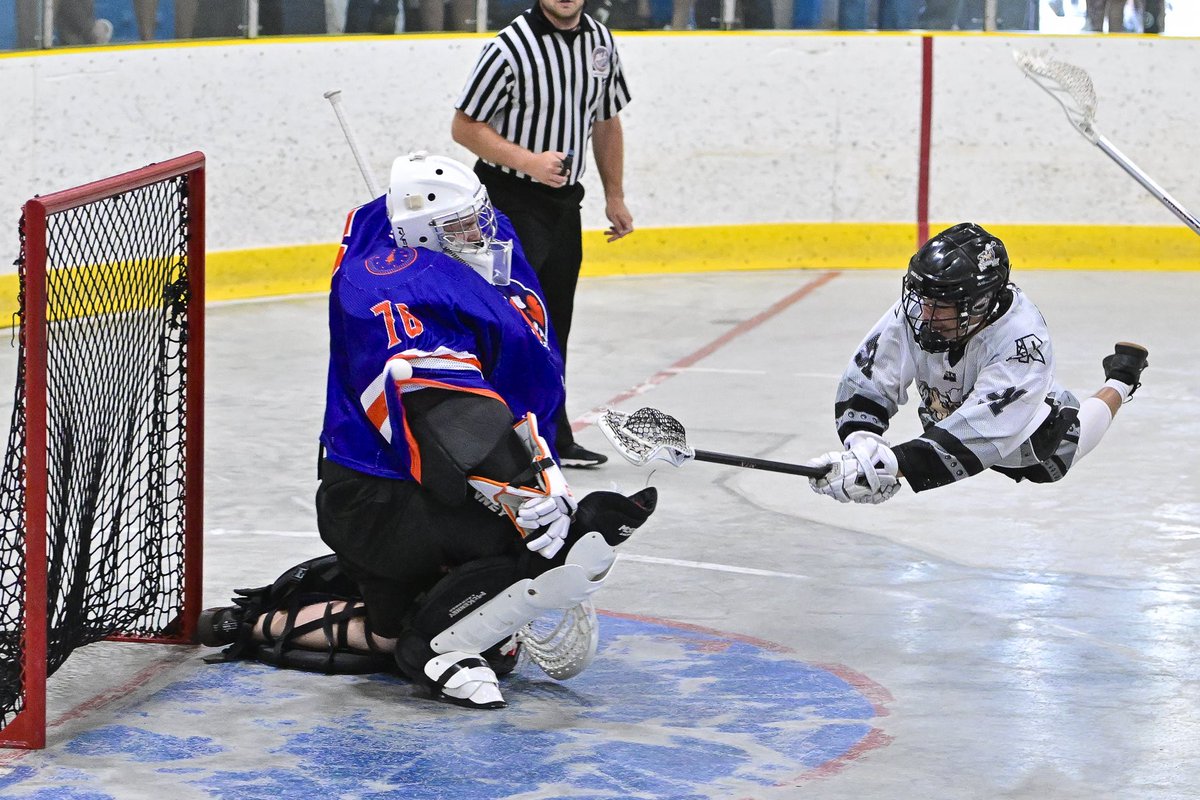 CliffMccaig's tweet photo. Fun weekend at the 2023 Jr. NLL Tournament. The U17 final between @RocKnighthawks and @TorontoRockLax was junior level quality! #JrNLL https://t.co/ByPXiCvTw1