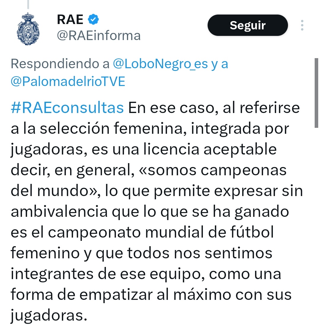 Al CM de la RAE lo han cambiado.