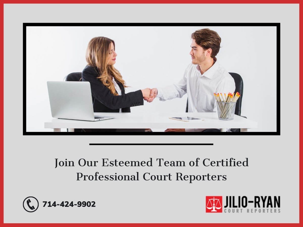 Be a part of our prestigious list of top-notch certified professional court reporters that have experienced the tremendous professional satisfaction of working.
jilioryan.com/court-reporter…
#CourtReportigFirm #CourtRepoter #JilioRyan