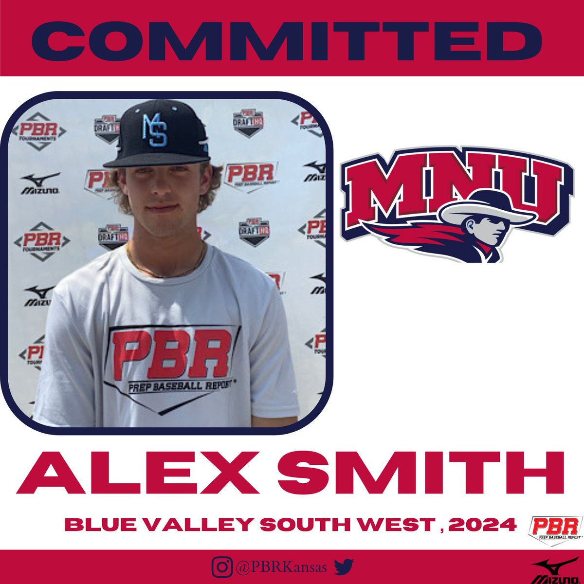 1B/RHP Alex Smith (Blue Valley South West, 2024) commits to MidAmerica Nazarene University 

@AlexSmithBVSW 
<a href="/BVSW_BSB/">Blue Valley Southwest Baseball</a> 
<a href="/MNUBaseball/">MNU Baseball</a> 

👤PROFILE: loom.ly/cidn9MQ