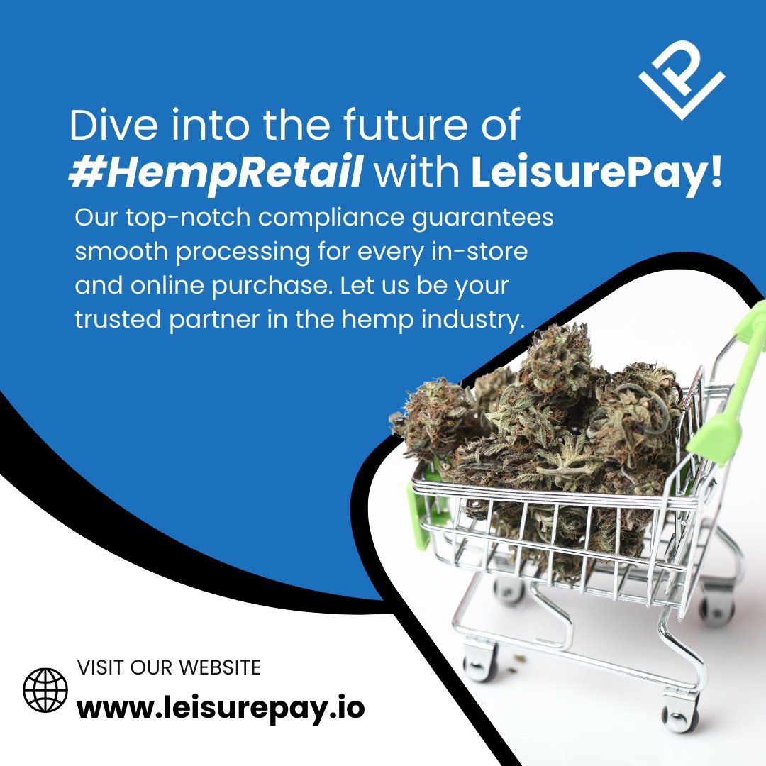 LeisurePayHQ's tweet photo. Dive into the future of #HempRetail with #LeisurePay! Our top-notch compliance guarantees smooth processing for every in-store and online purchase. Let us be your trusted partner in the hemp industry. #HighCompliance #HempSolutions #Hemp #CBD
Check us out! https://t.co/eoXFjWAWOT