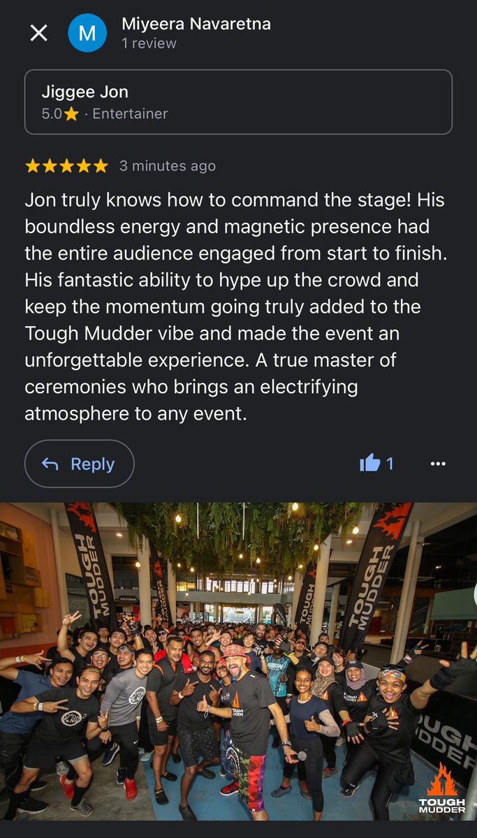 jiggee's tweet image. Always love doing what I was born to do, lighting up stages the world over! Thanks @ToughMudder Malaysia for the opportunity to lend my voice. Had loads of fun and thanks for the kind vote of confidence! #emceelife #partyrocker #hypeman #hypeemcee #emceesofmalaysia #eventemcee