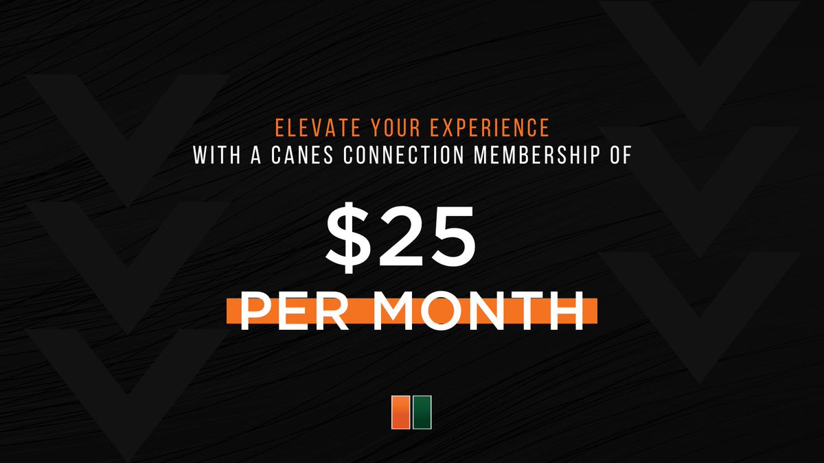 Kick it up a notch and ride the Hurricane wave with us with a $25 monthly contribution - not only do you get all of the $10 per month perks, but you’ll also score VIP access to our exclusive Fans Fest event coming up later this year! Perks below:  🙌🏻 Exclusive Student-Athlete